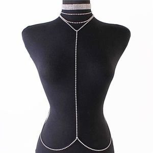 choker body chain set